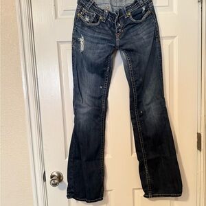 Classic Dark Blue Women's Flare Jeans